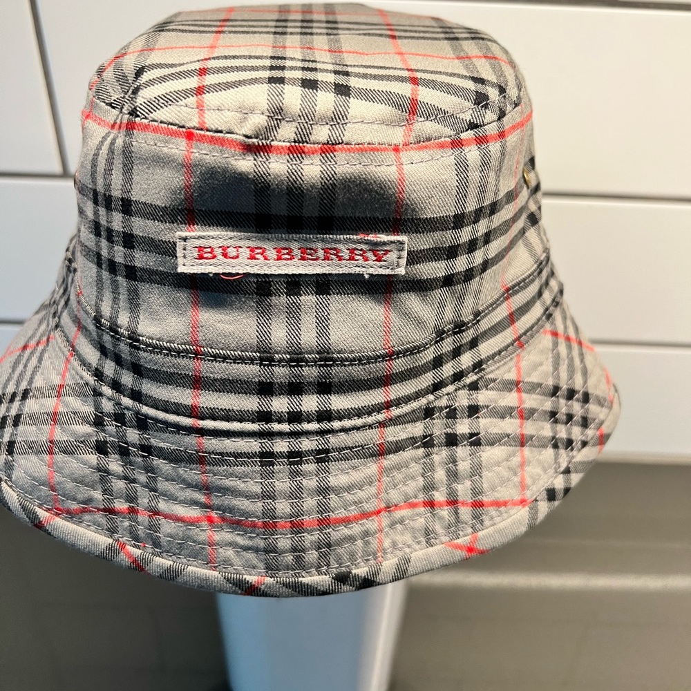 Burberry bucket hat, cotton, size small